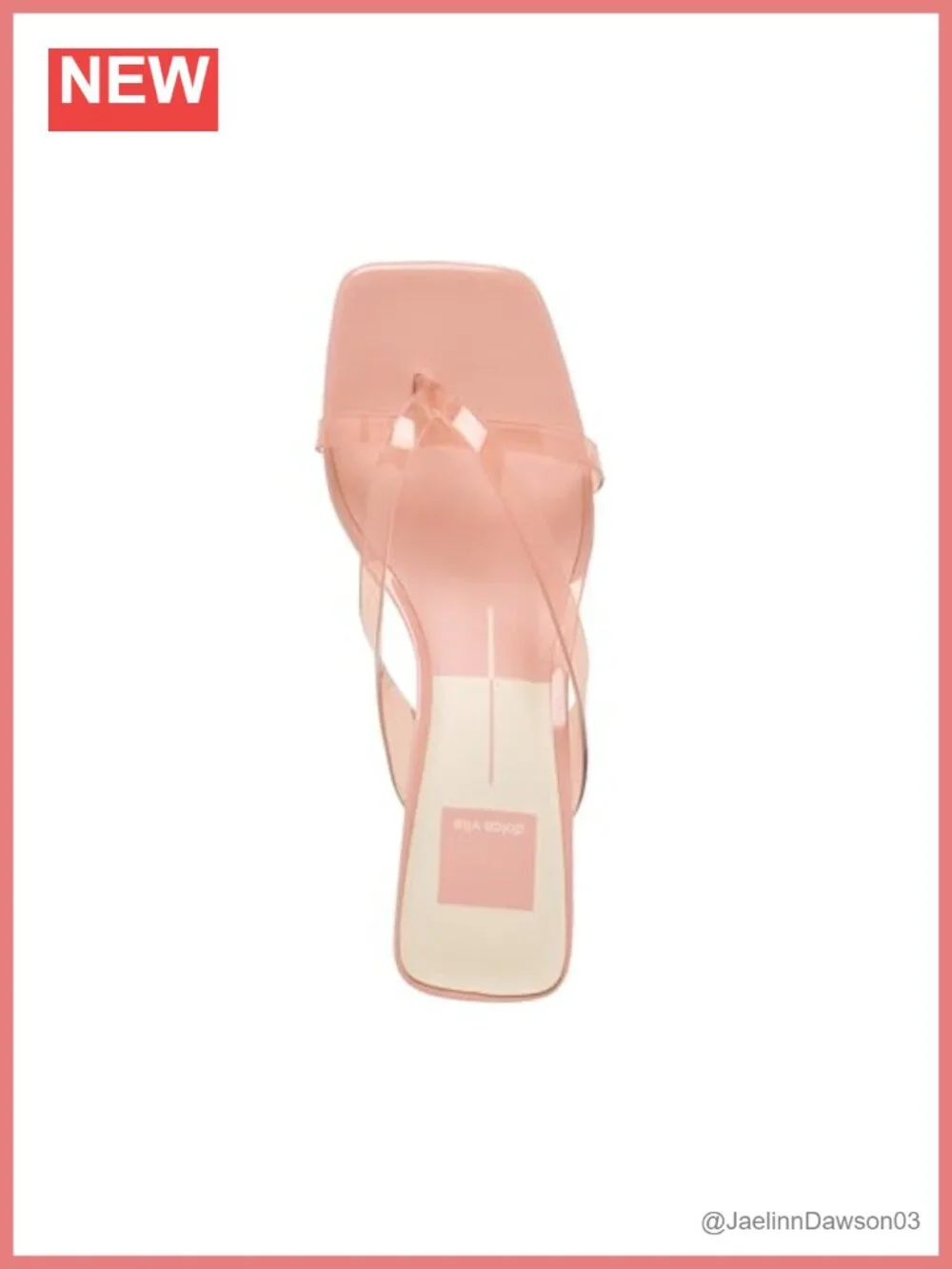 Dolce Vita Brevel Vinyl Jelly Sandals Women's Kitten Heel